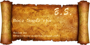 Bocz Sugárka névjegykártya